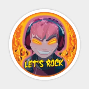 Nimona Fantasy Art, Let's Rock Magnet